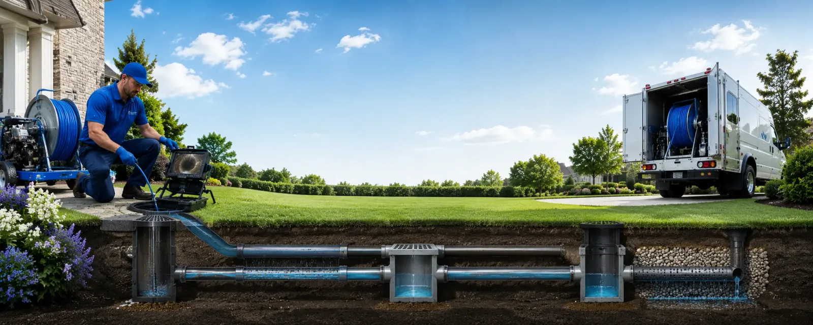Outdoor drain cleaning information for Rochert, MN