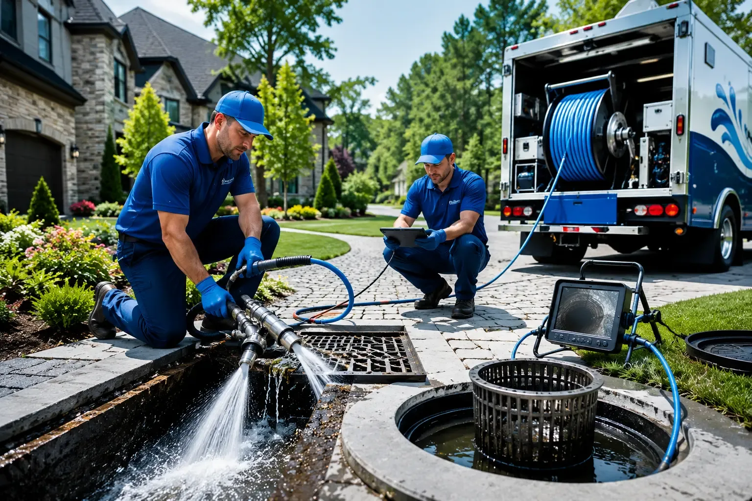 Local outdoor drain cleaning professionals in Rochert, MN